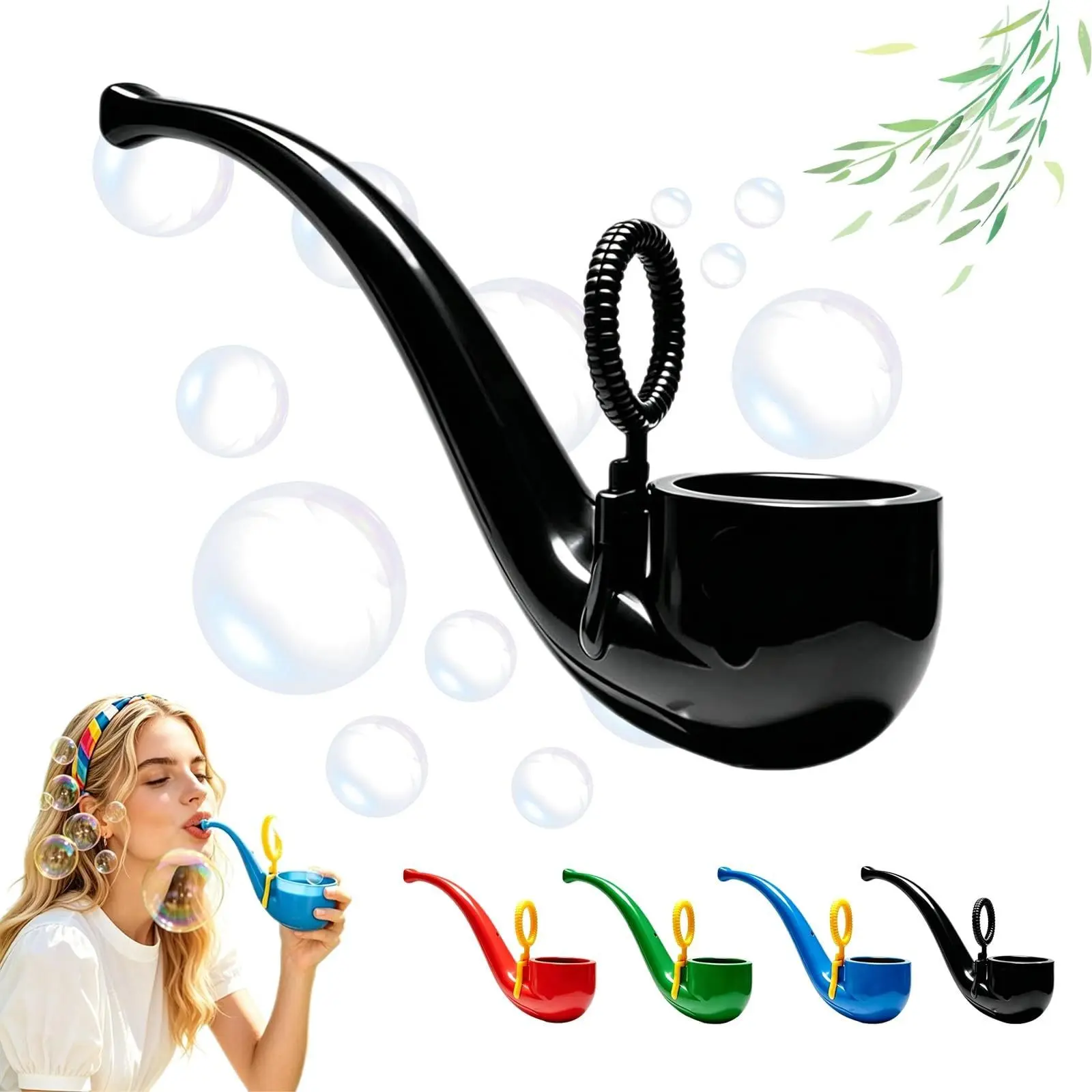 2026 Trendy Creative Portable New Soap Bubble Pipe Blower Machine, Fun and Unique Design, Perfect for Parties and Outdoor Activities