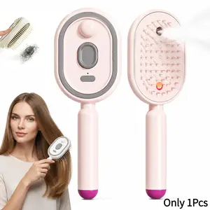 Electric Spray Air Cushion Massage Comb |    Essential Oil Mist Hair Care Comb |   Self-Cleaning Anti-Tangle |   Anti-Static Volumizing Aromatherapy Comb,Random color.