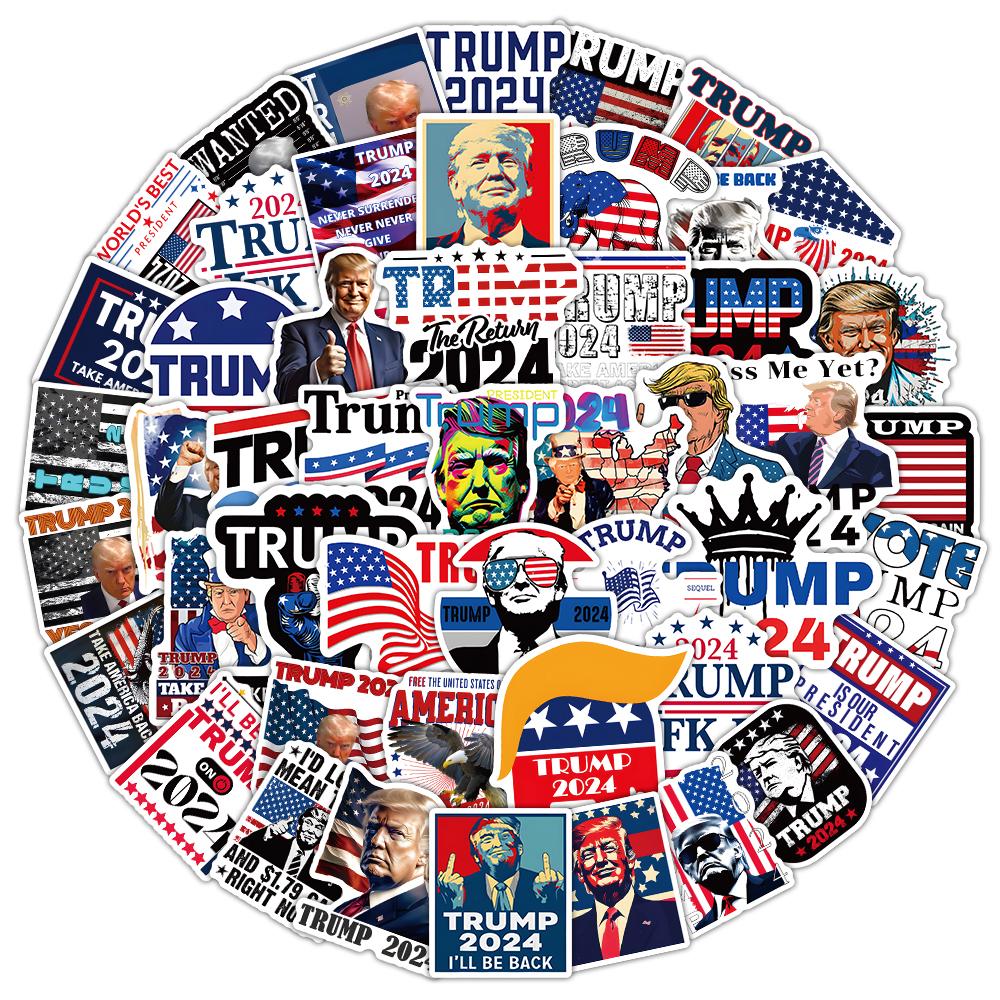 250 waterproof stickers, personality Trump, mobile phone cup luggage decoration stickers