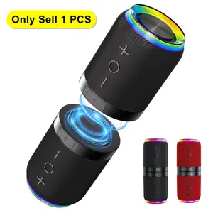 2 in 1 Magnetic Splittable Bluetooth Speaker, Portable Waterproof Split Wireless Speaker Bluetooth Compatible V5.4 with 20W Loud Stereo Sound, Wireless Pairing for Home, Outdoor or Travel, Wireless Bass Speaker, Waterproof Outdoor Speakers