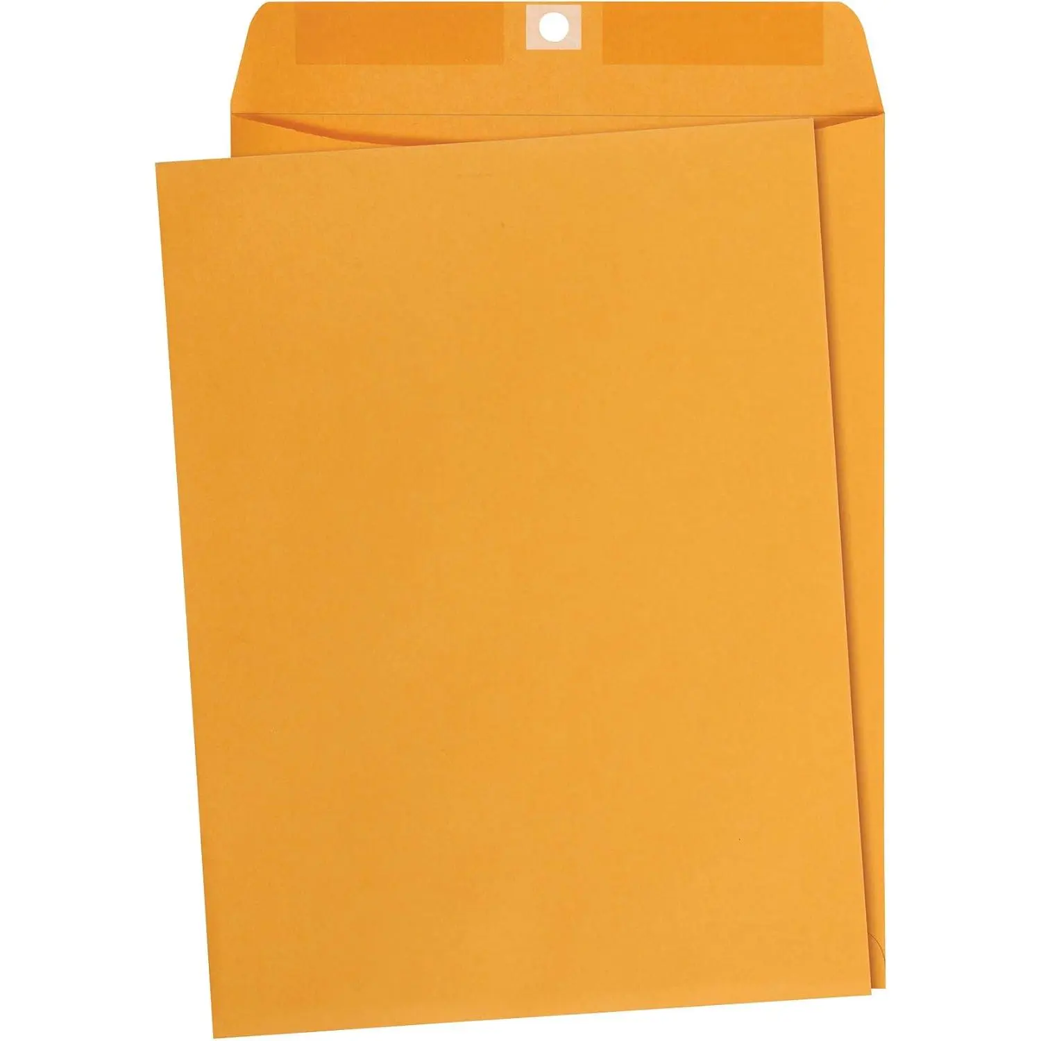 Clasp Kraft Envelopes for Documents, Gummed Mailing Envelope, 9" x 12", 100-Pack