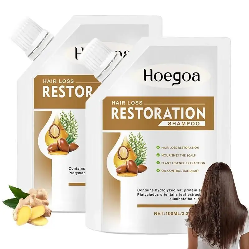 Gentle Cleansing Anti-Hair Shampoo, Natural Extract Moisturizing Shampoo, Infused Formula for Strong Roots & Oil Control(100ml/3.38fl.oz)
