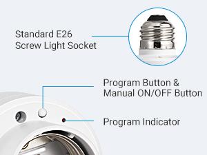 SQ-PNC004 Remote Control Light Bulb Socket, Wireless Light Switch for Pull Chain Light Fixture, Remote Light Socket E26 E27 Bulb Base with Wall Mounted Wireless Controller, No Wiring, ETL Listed SQ-PNC004 Remote Control Light Bulb Socket, Wireless Light Switch for Pull Chain Light Fixture, Remote Light Socket E26 E27 Bulb Base with Wall Mounted Wireless Controller, No Wiring, ETL Listed