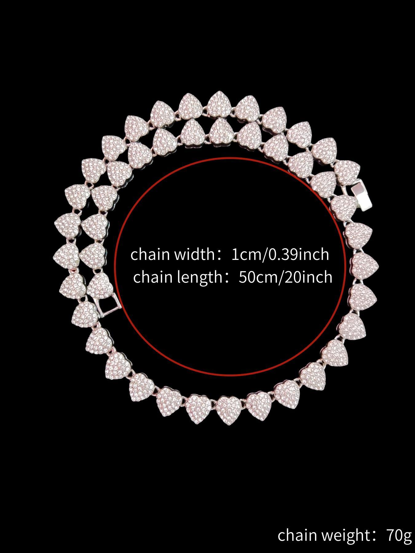 Heart Shaped Design Choker Necklace, Love Heart Necklace, Fashion Jewelry for Party, Daily Clothing Decor, Trendy All-match & Exquisite Jewelry for Birthday Gift