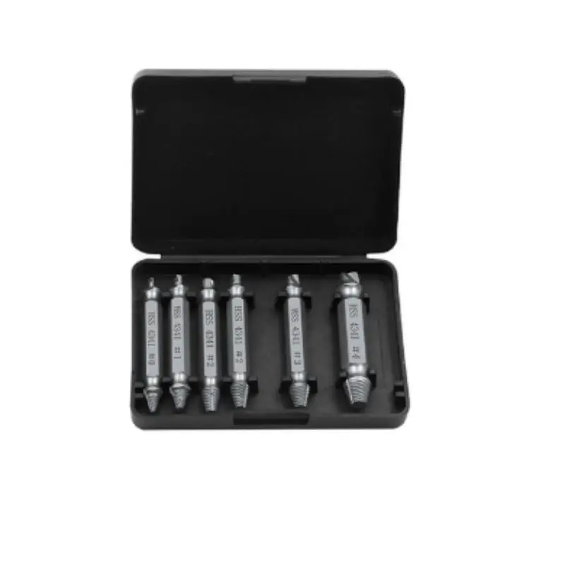 Stripped Broken Screw Remover, 6 Counts Set, Easy Out Bolt Extractor, Double Head Design, Household Repair Tools, Power Tool Accessories, Hand Tools