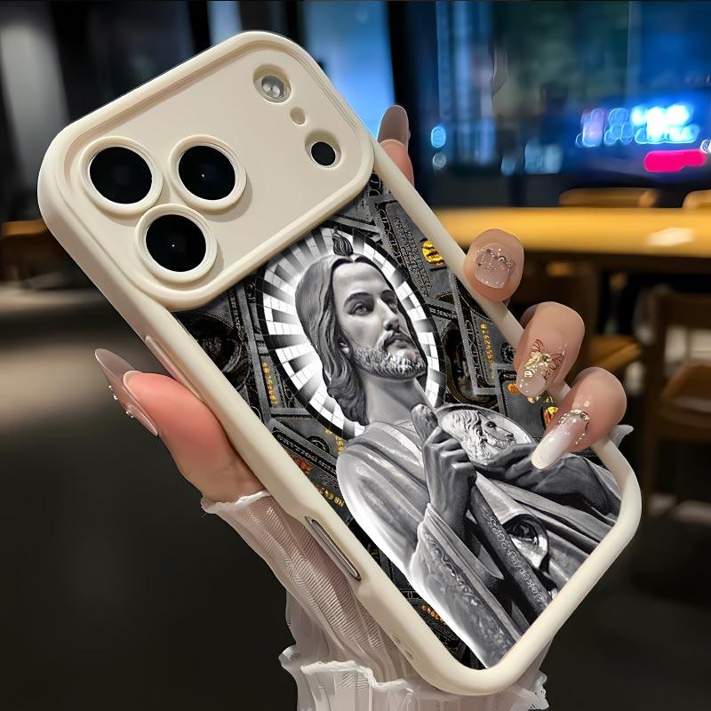 San Judas Tadeo Soft&Flexible TPU Silicone Phone Case For iPhone 17 Pro Max AIR 16 15 14 13 12 11 Plus XSMAX Cases Durable|Shockproof|Full Camera Protection|Anti-Scratch|Anti-Fingerprint|Slim Fit|Gift For Girlfriend/Men/Women