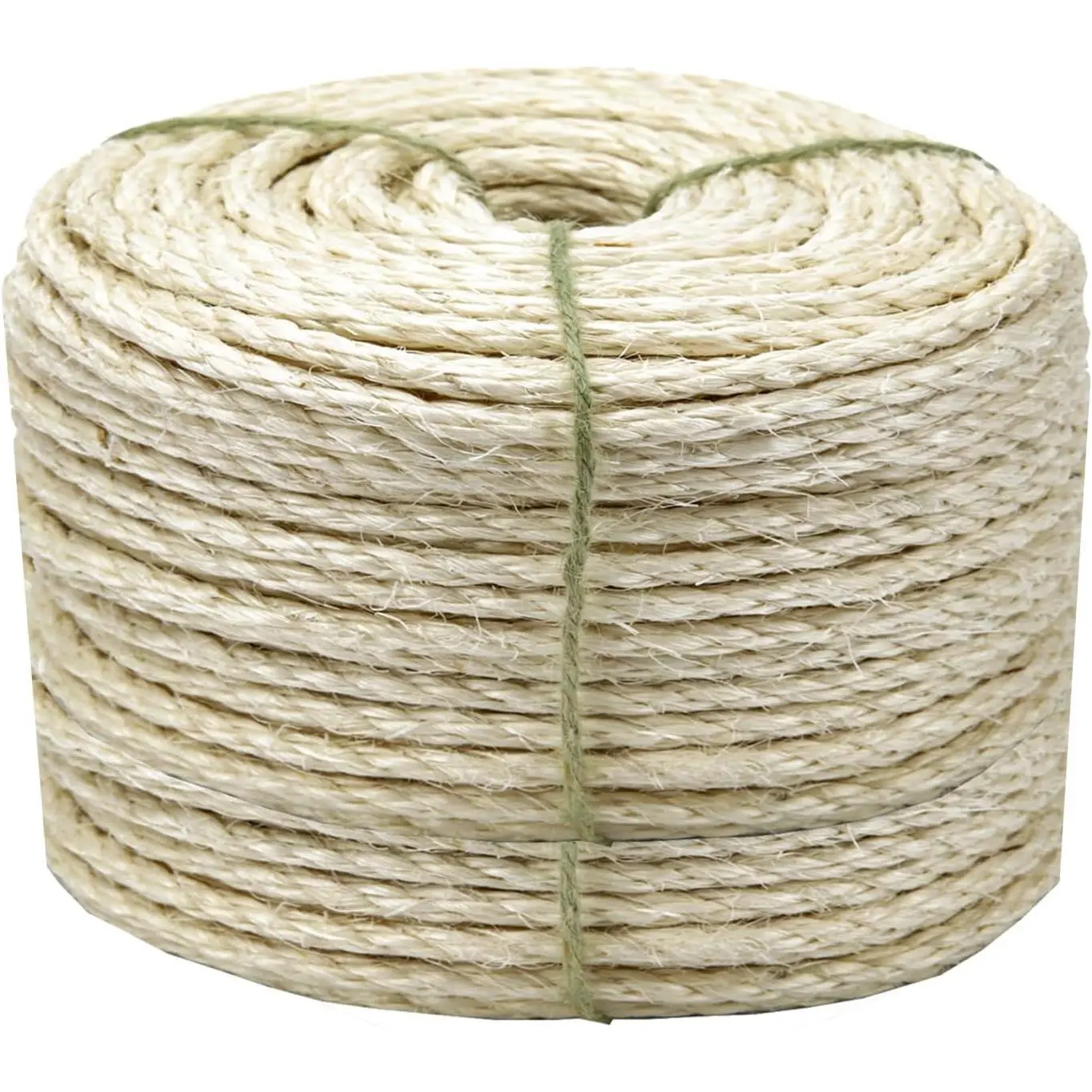 Cat Sisal Rope 164-Feet 4mm for Scratcher Repair and Replace Scratching Post, DIY Hemp Twine Rope for Cat Tree Tower Carpet Mat Kicker House, Pet Toy, and Crafts Gardening Home Decorating