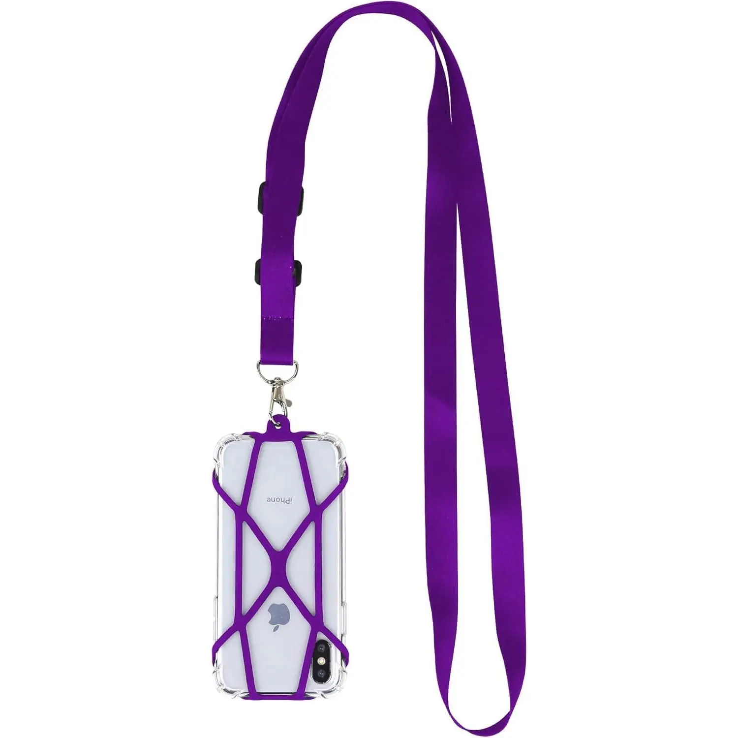Gear Beast Universal Crossbody Cell Phone Lanyard Compatible with iPhone, Galaxy & Most Smartphones, Phone Case Holder & Cross Body Strap Black