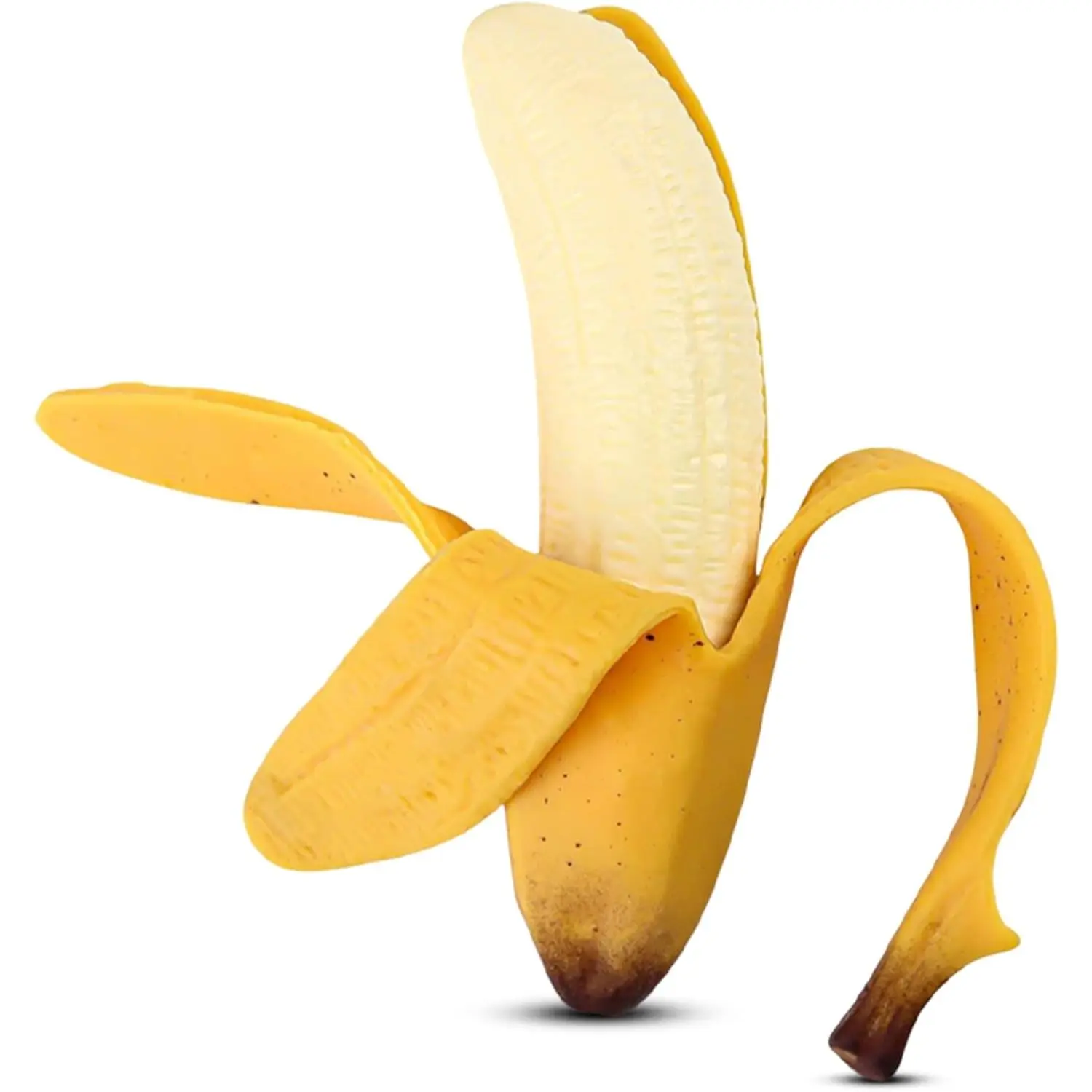 Realistic Banana Prop | 7" Fake Banana | Artificial Banana | Banana Fruit Replica | Banana Der | Squishy | 7" (Banana)