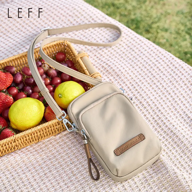 LEEF Crossbody Small Bag Pinecone Phone Bag 2026 New Fashion Casual Versatile Small Bag Shoulder Bag Vertical Style
