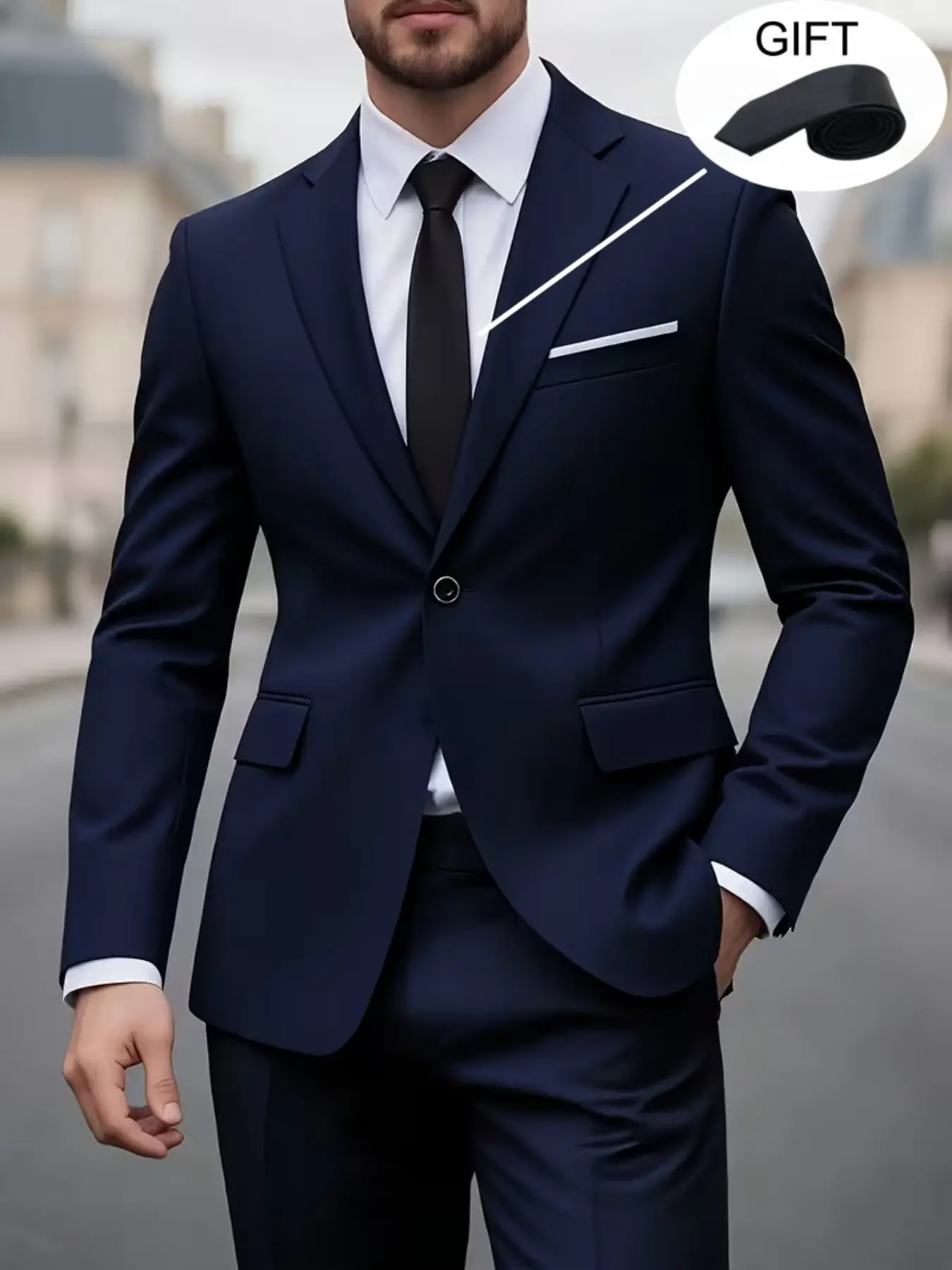 Men's 3pcs Suit Set, Work Uniform, Holiday Gift, Business, Formal Wear, Halloween, Large Suit, Formal Tie, Suit Pants, Wedding Dress, Vest