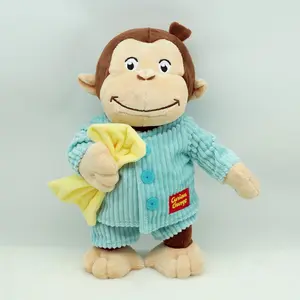 13-Inch Cute Monkey Plush Toy, Dress-Up Monkey Stuffed Animal, Perfect Gift for Kids, Soft and Cozy Companion for Sleep
