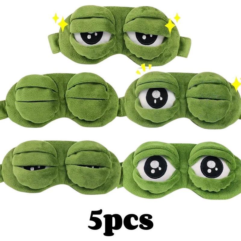 3D Frog Eye Mask, Soft Cute 3D Shaping Cartoon Eyeshade, Hypoallergenic Portable Blindfold for Travel and Napping, Whimsical Gifts for Adults 3D Frog Eye Mask, Soft Cute 3D Shaping Cartoon Eyeshade, Hypoallergenic Portable Blindfold for Travel and Napping, Whimsical Gifts for Adults