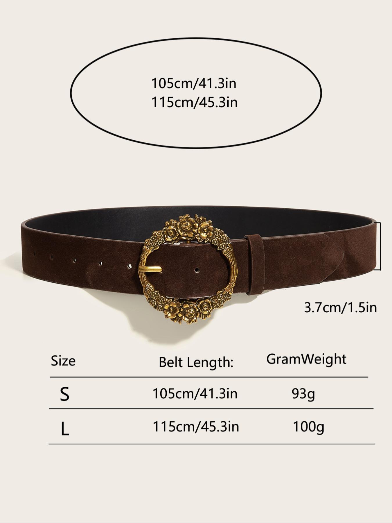 Vintage minimalist Brown genuine leather‎ boho grunge belt size L Braided Brown Waist Belt Wooden Buckle Womens Size Small  main image 2