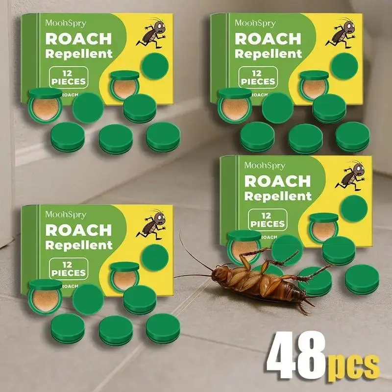 MoonSpry Roach Repellent, Domestic Dormitory Kitchen Powerful Cleaning Cockroach Exterminator Cockroach Gel Bait Pest Control Kit Rodent Repellent Pouches for Indoor & Outdoor Multi-Surface Microfiber Floor Mop indoor infestation, Cockroach Repellent Cock