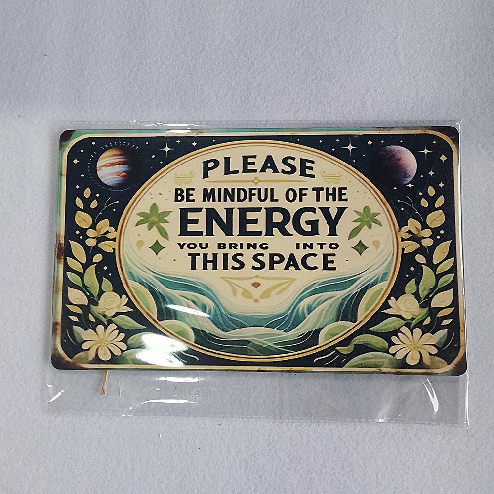 Nordic Style Wooden Hanging Sign, Inspirational Wall Decor for Kids Room & Yoga Space