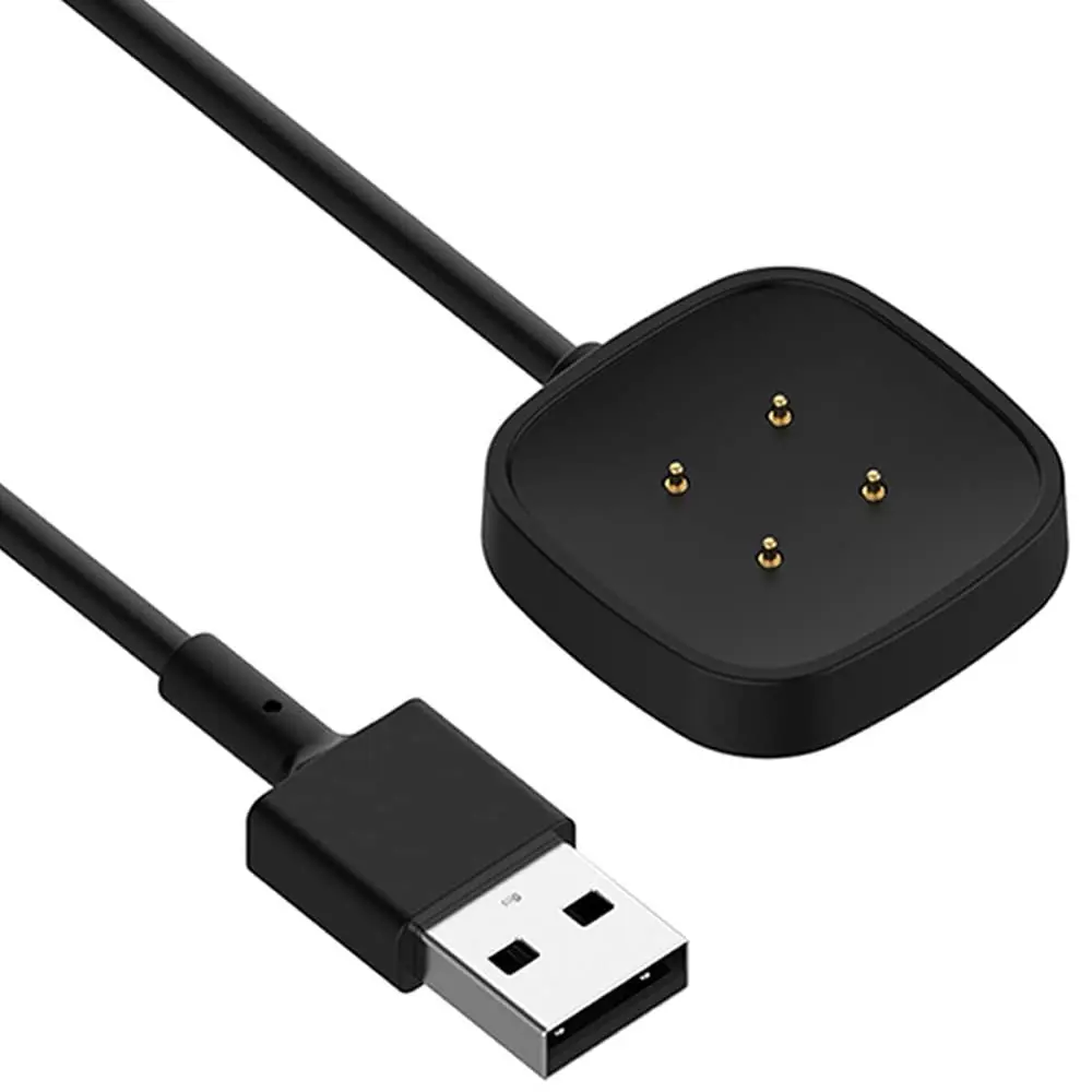 Charger for  Sense/Sense 2/Versa 3/Versa 4,  USB   Cord for   Watch [3.3ft/100cm] (1)