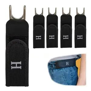 Tactical Metal Hook Elastic Belt (Unisex) - Patented No - Buckle Invisible Design | Soft Adjustable Side  belt