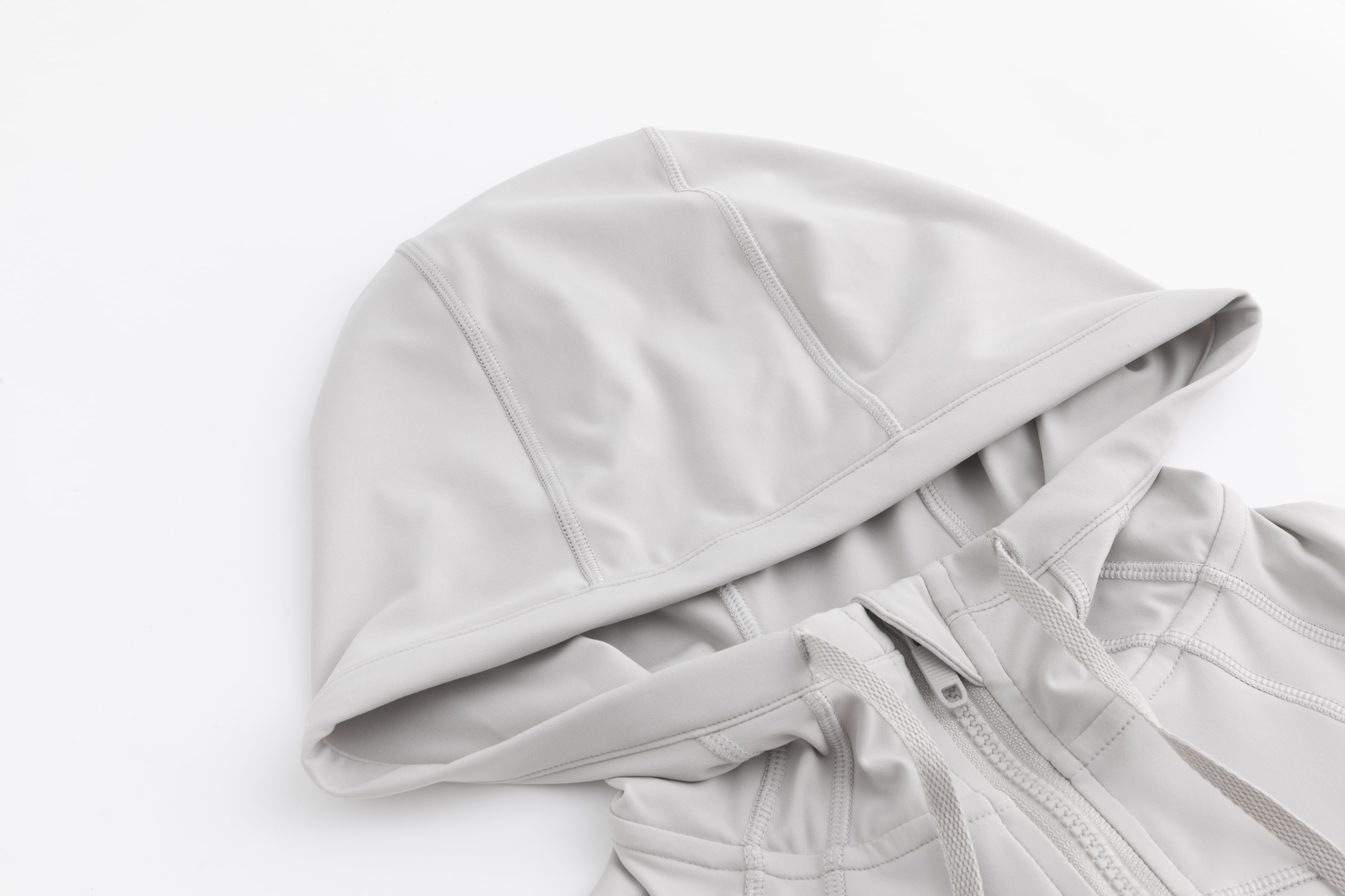 LULU  New hooded jacket for summer, thin, quick drying, slimming, tight fitting, sports and elastic jacket, slim fit