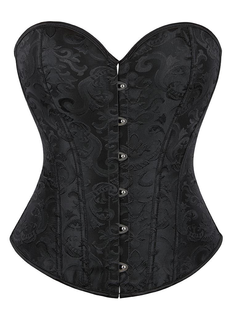 Corset Bone Clothing Steel Boned Court Corset Laced Waist Cincher Vintage Shapewear Abdominal Belt Tight Binding