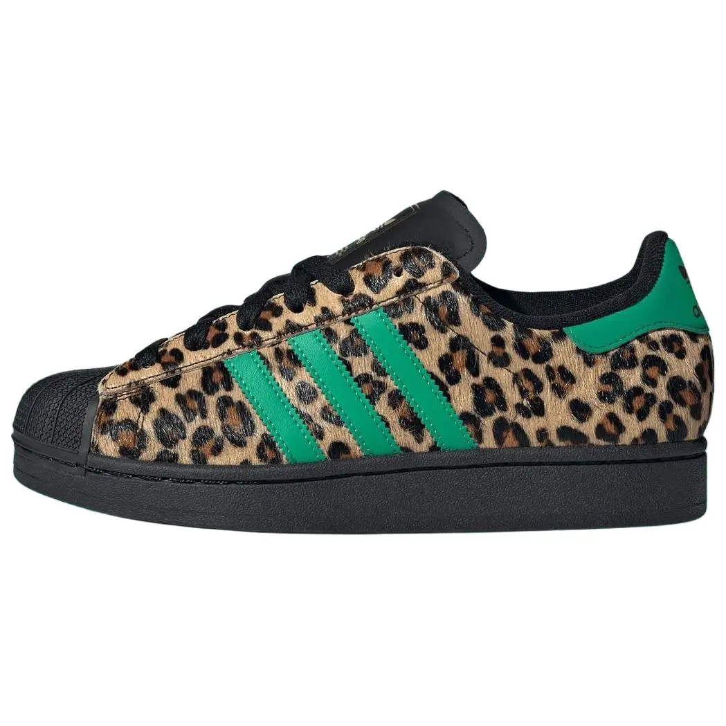 adidas Wmns Superstar 'Black Court Green Leopard' JP8165