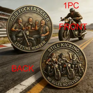 Senior Club Lifetime Member Commemorative Coin, Unique Collectible Token, Ideal Gift for Senior Members, Durable Design