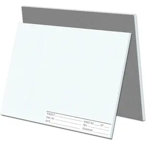 2 Pack 100 Sheets 11" x 17" Isometric Graph Paper Pad Landscape for 3D Designs Architecture Landscaping Engineering Drafting