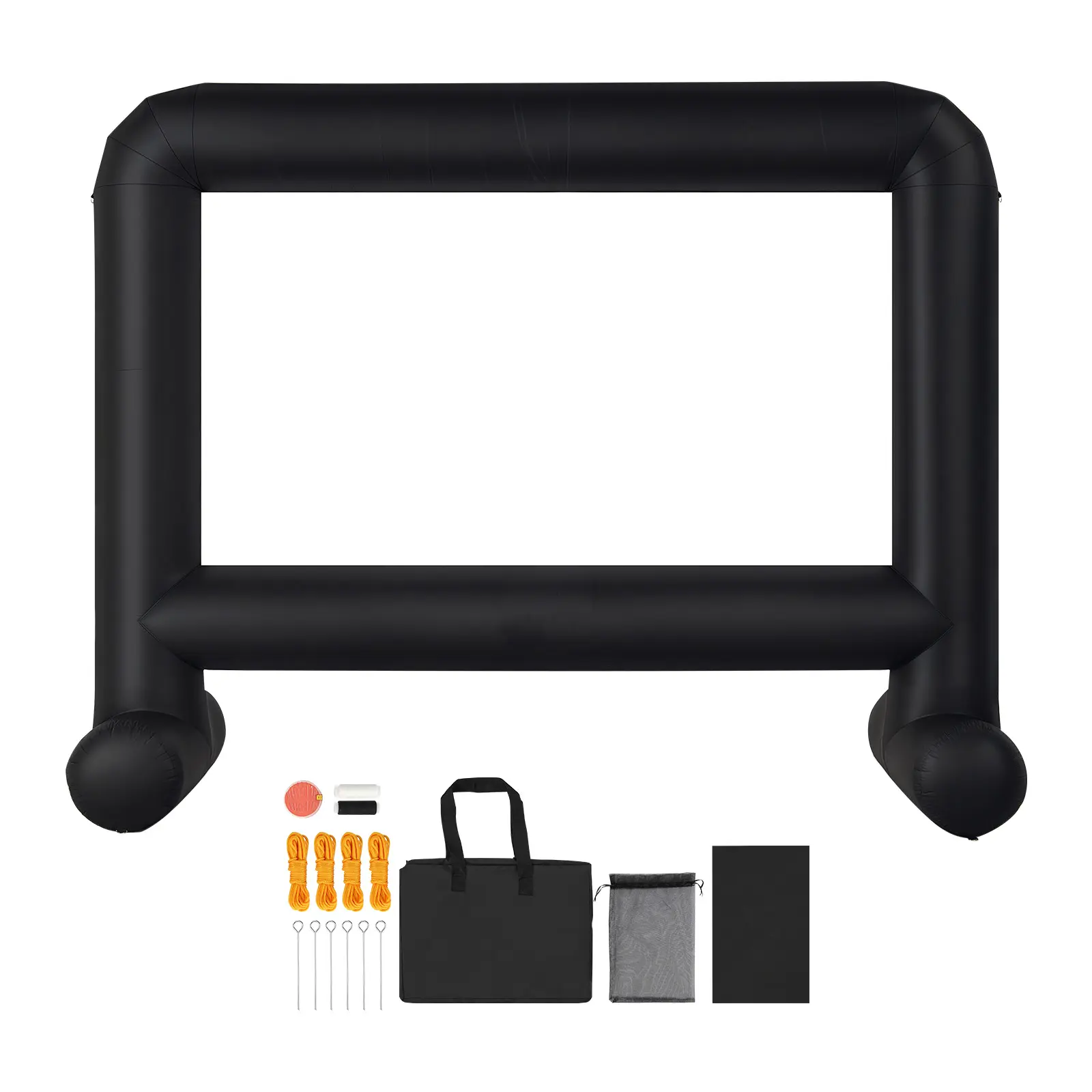 15FT Inflatable Movie Screen, Inflatable Projector Screen with Portable Storage Bag, 16:9 Easy Set Up Movie Projection for Outdoor Backyard, Home Theater, Theme Party