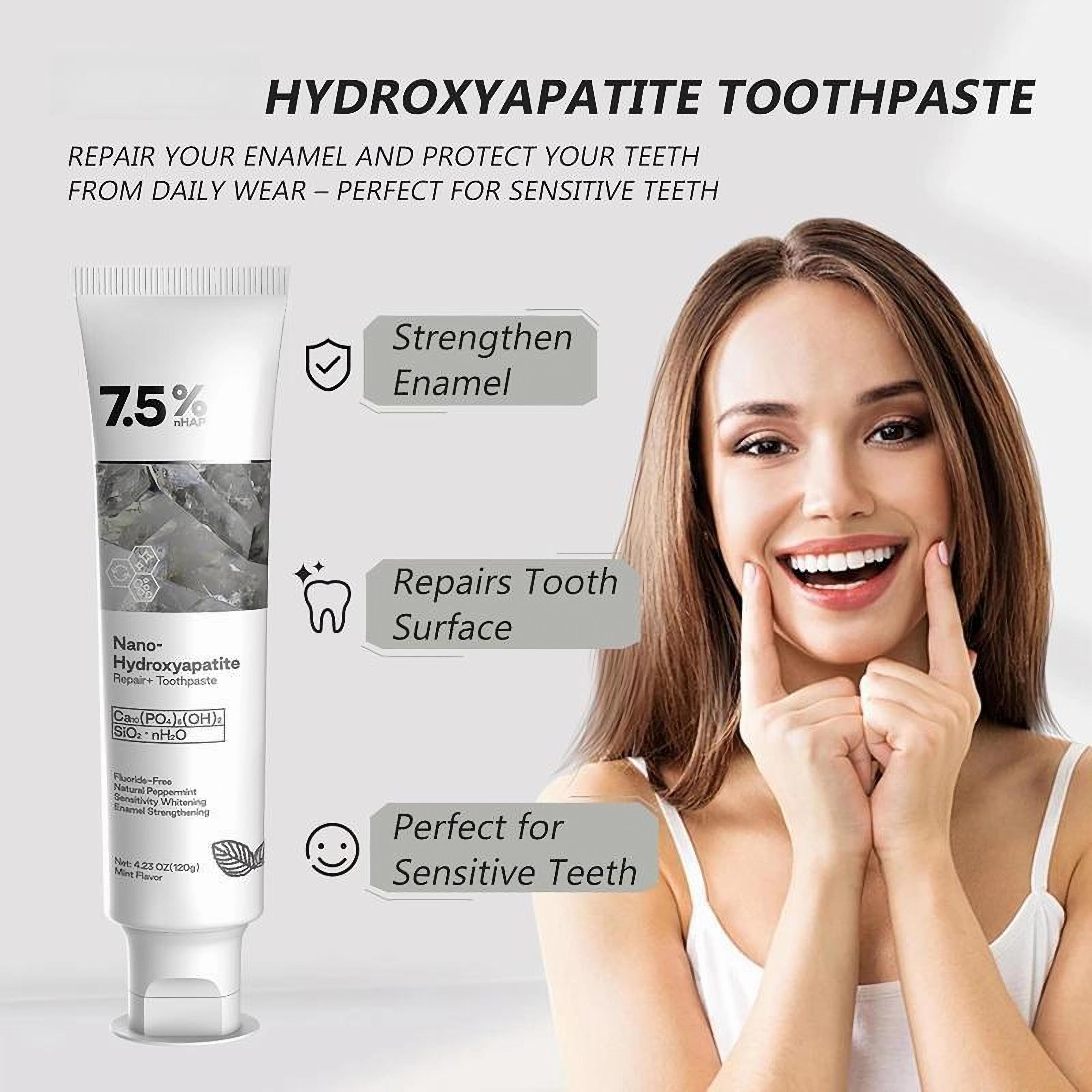 Hydroxyapatite Toothpaste for Advanced Enamel Protection Gentle Effective Fluoride-Free for Sensitive Teeth Daily Oral Care Repair Natural Peppermint Restore