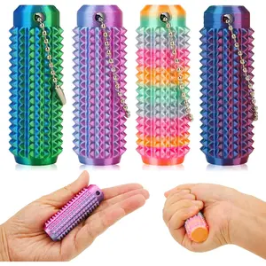 4 Pack Little Ouchies Pain Fidget, Pain Stim Fidget Toys for Adults and Teens 3D Printed Stim Sensory Toys for Birthday Stocking Stuffers Gifts Goodie Bag Stress Relief Keychainfidget toys