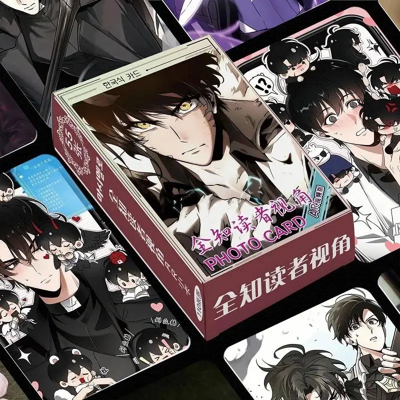 55PCS Omniscient Reader Viewpoint Photo Cards Set Anime Manhwa Characters Lomo Cards Double-Sided Prints for Fans