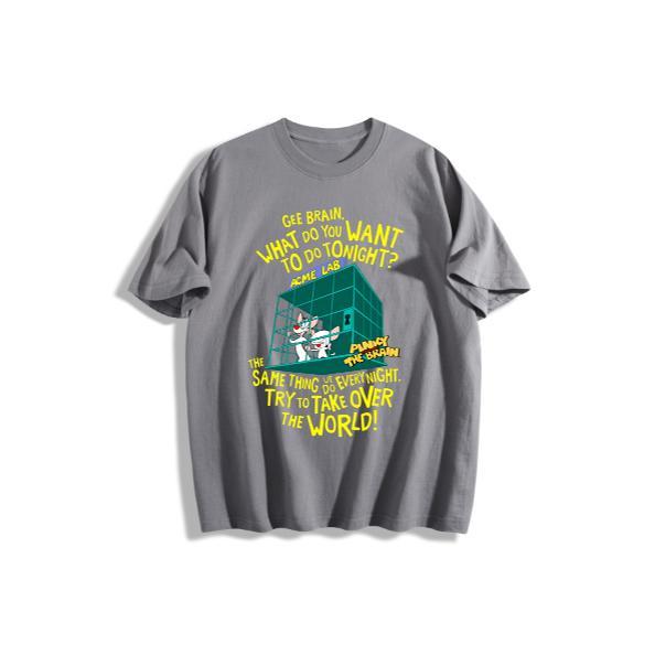 Runaway Brain Shirt: Are You Pondering What I'm Pondering?& What Do You Want Tonight? #RunawayBrainShirt #PinkyAndTheBrain #CartoonTshirt #NostalgiaTee #RetroTshirt  #CartoonLovers