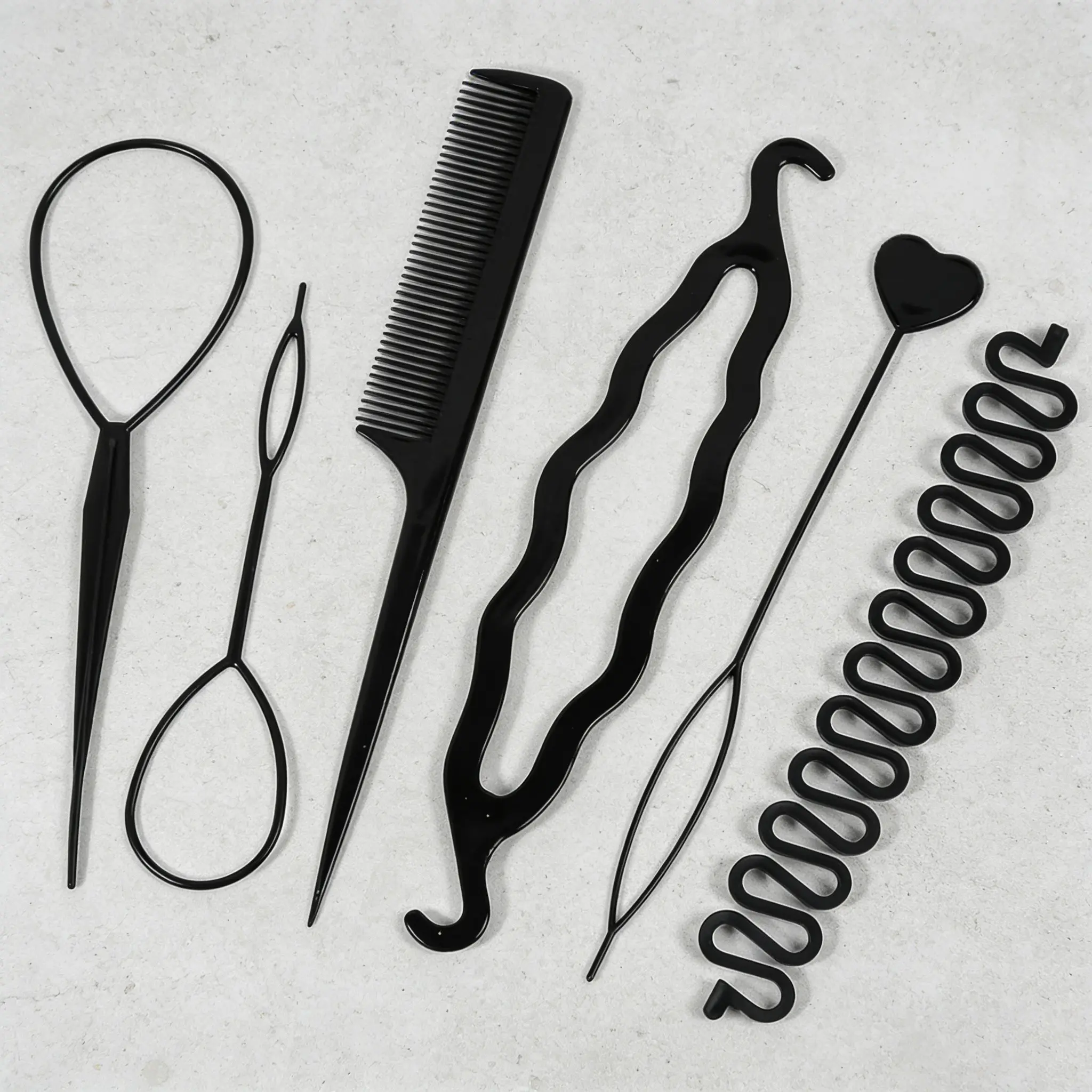 6-Piece Braiding Kit for Women, Includes Various Braiding Tools and Tail Comb, Perfect for Multiple Hairstyles, Ideal for Hair Styling