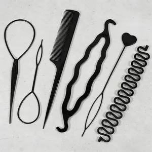 6-Piece Braiding Kit for Women, Includes Various Braiding Tools and Tail Comb, Perfect for Multiple Hairstyles, Ideal for Hair Styling