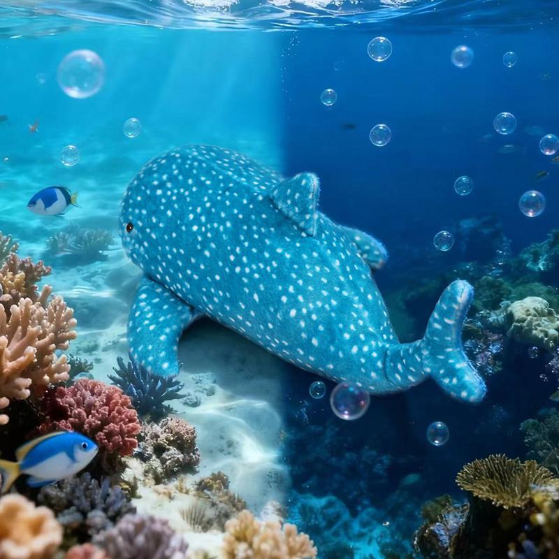 New Cute Animal Plush Doll Whale Shark Anime Stuffed Soft Cushion Pillow Soothing Plush Toy Room Decoration Custom Festival Gift