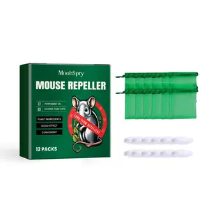 Natural Eco-Friendly Pest Deterrent (1 Box / 12pcs),Rat Repellent Pellet Set, Rat Repellent Pellets for Car Engines, Outdoor, Household and Indoor Use to Deter and Keep Away Rats