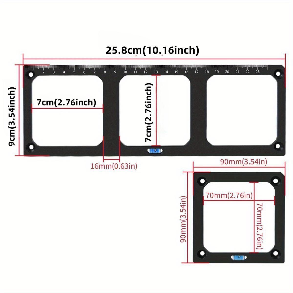 Switch Socket Opening Template, 86 Type Socket Box Hole Template, Wood Board Slotting Template for Cabinet Woodworking Tool Accessories