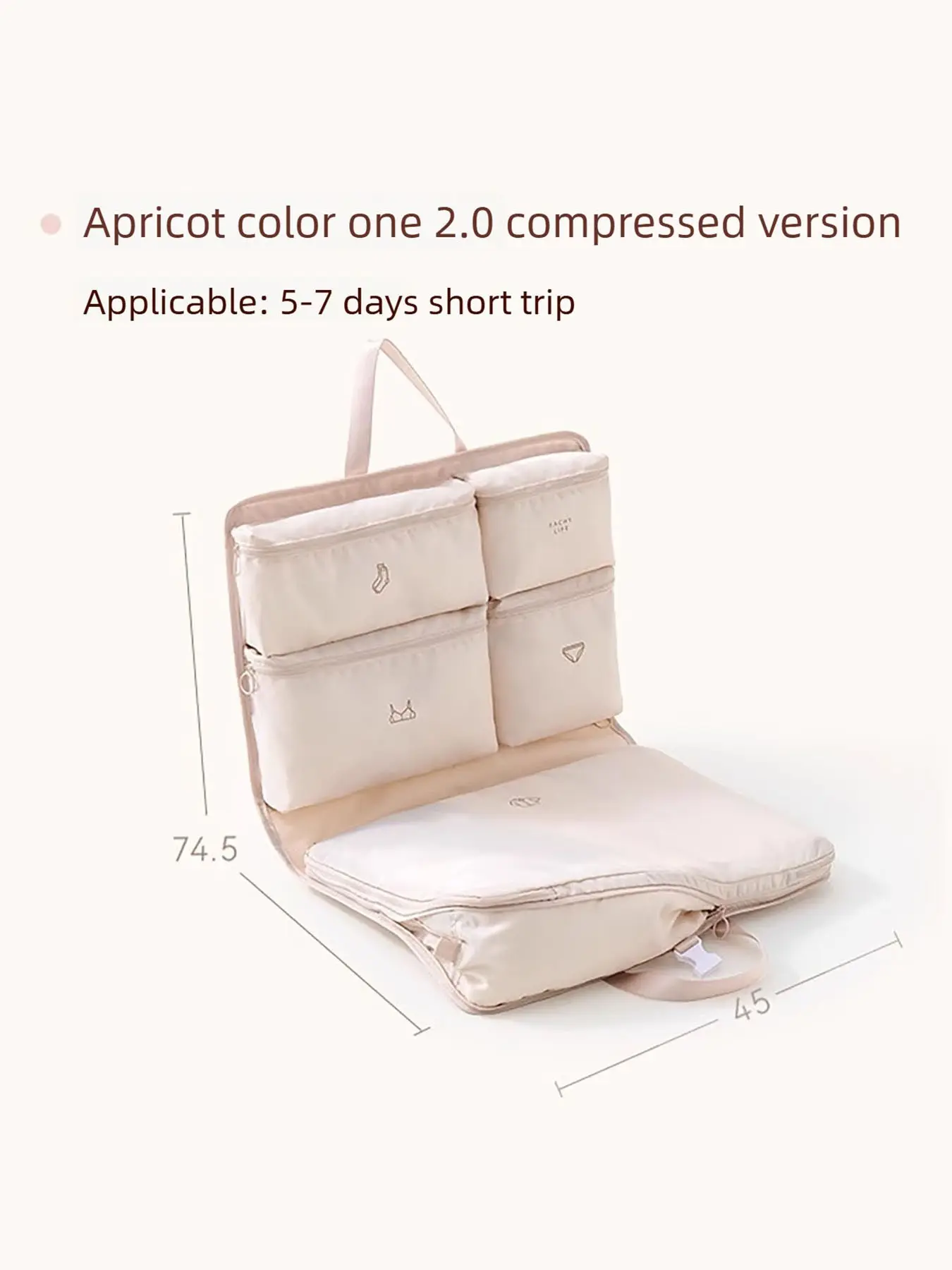 New Travel Storage Bag, Waterproof Clothing Organizer, Portable Luggage Sorter, Lightweight Travel Pack, Ideal for Short and Long Trips