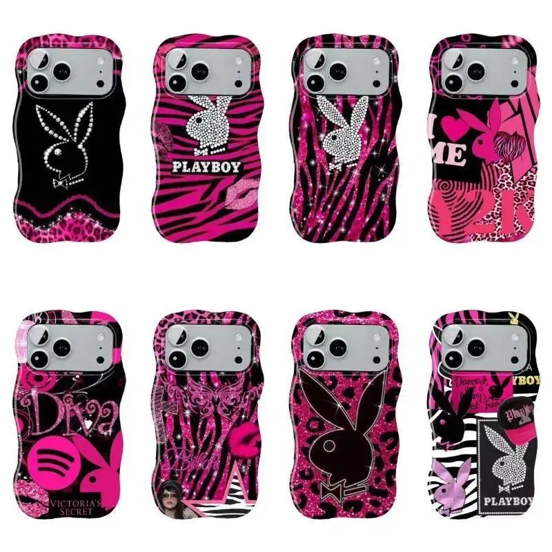 Fun Y2K-Style Playboy Holiday Bunny & Leopard Print Phone Case — The Perfect Gift for Fans: Drop-Resistant and Stylish. Suitable for iPhone 17-11 Pro Max/Plus and  Samsung Galaxy S23-25