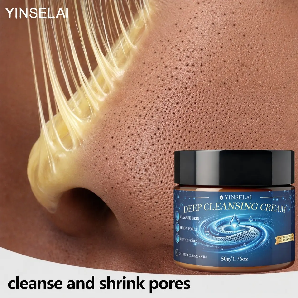 Deep Cleansing Balm, No Water Needed, Purifies Pores, Reduces Large Pores, 24hr Oil Control, Gentle Formula, Skincare Product