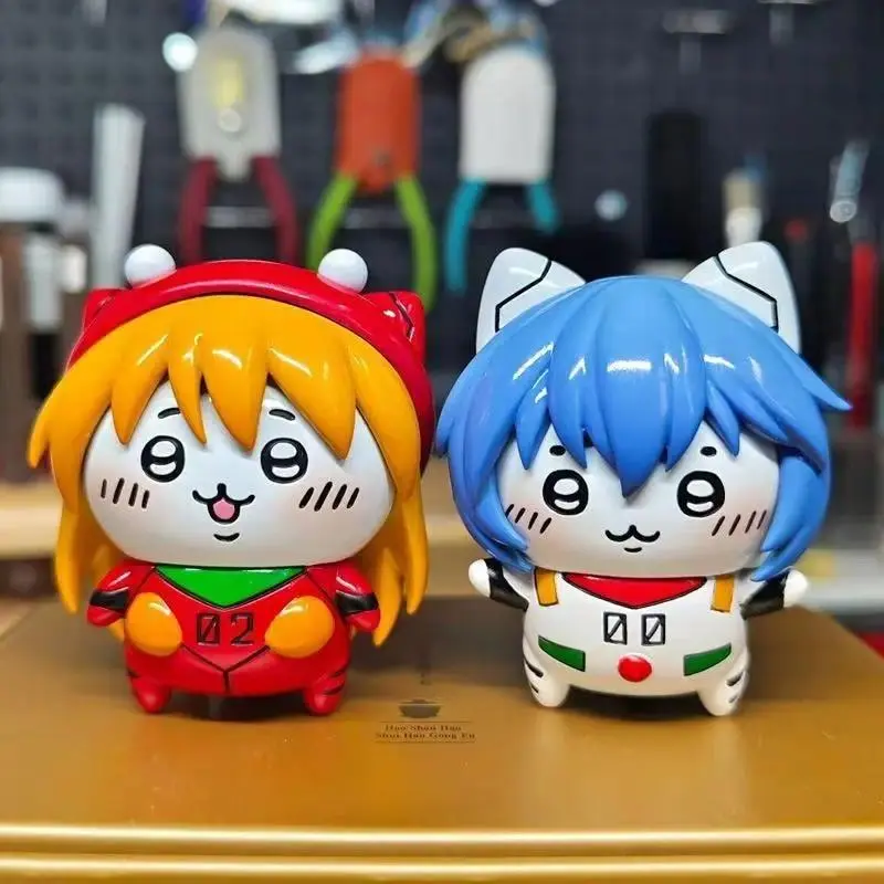 Evangelions Ayanami Rei Asuka Action Figures Cosplay Usagis Hachiwares Anime Model Doll Cartoon Desktop Ornaments Toy Fans Gift