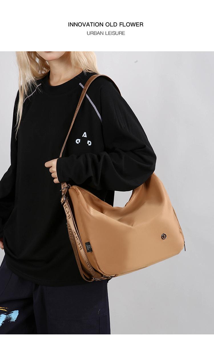 Nylon bucket bag, niche high-end large-capacity commuter tote bag, shoulder bag, multifunctional backpack