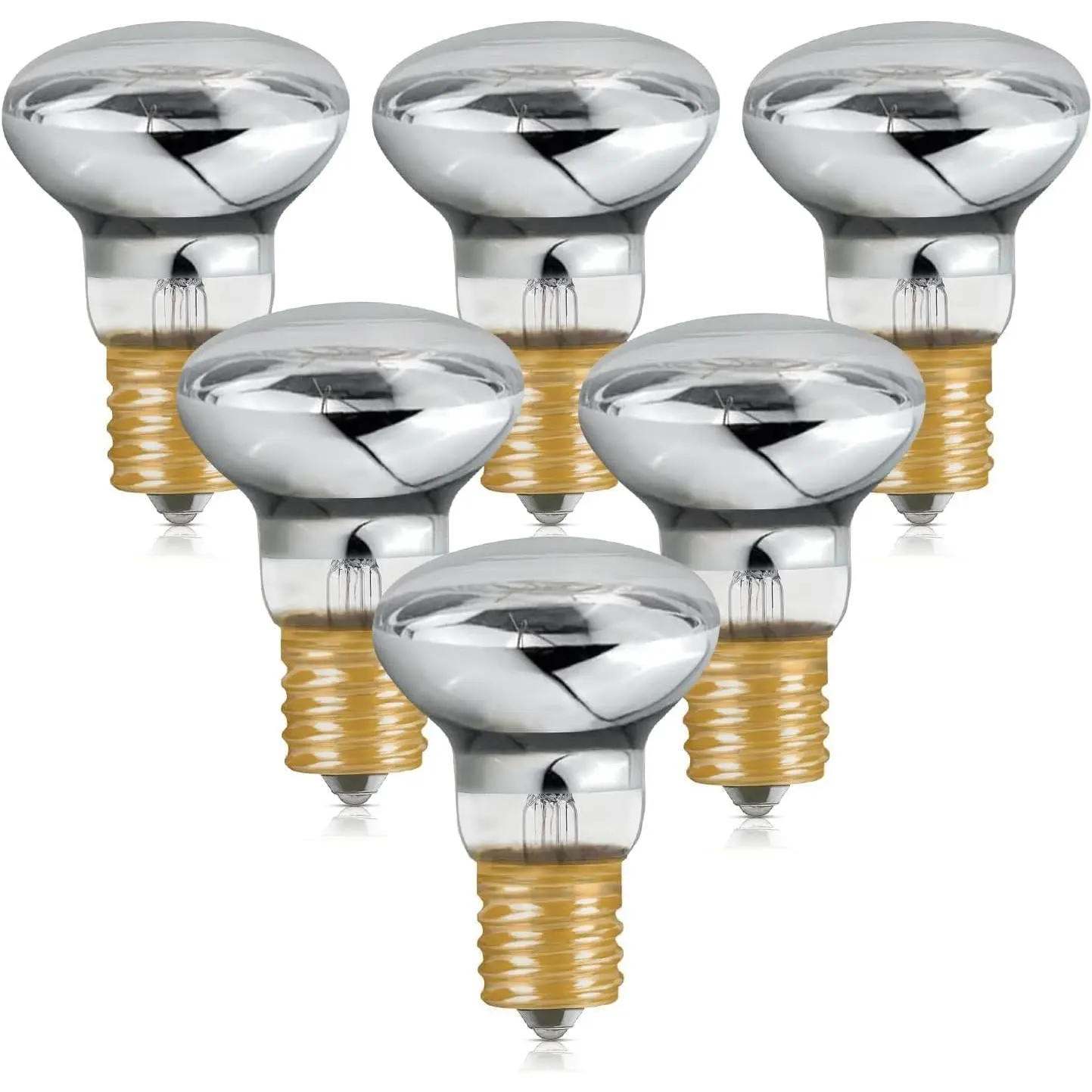 Lava Lamp Bulb, R39 E17 Reflector Type Bulb for Lava and Glitter Lamps, High-Output Heat 120V 30W Replacement Bulb, Dimmable, 2700K Warm White, 6000+ Hours Long-Lasting, Pack of 6