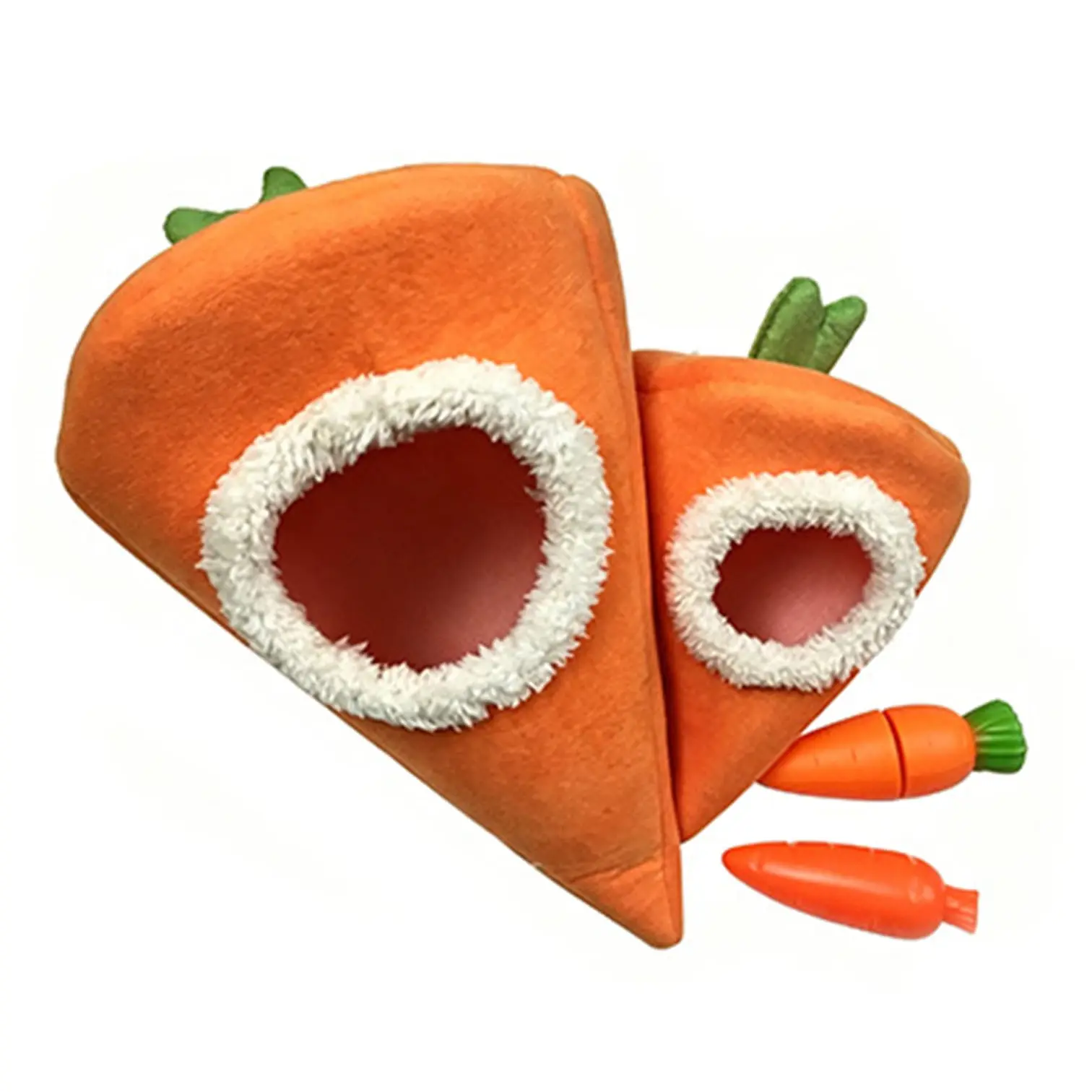 Pet Toy Hammock, Warm Carrot Nest, Sleep Bed, Hangable Cozy Den, Suitable for Chinchillas, Hamsters, Rabbits, Ferrets, Guinea Pigs, Squirrels, Bunny Supplies