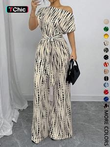 women's all over print tie front baggy jumpsuit, loose casual asymmetrical neck jumpsuit for spring & fall, women's clothes for daily wear, womenswear, hippie summer jumpsuit, casual fitted jumpsuit