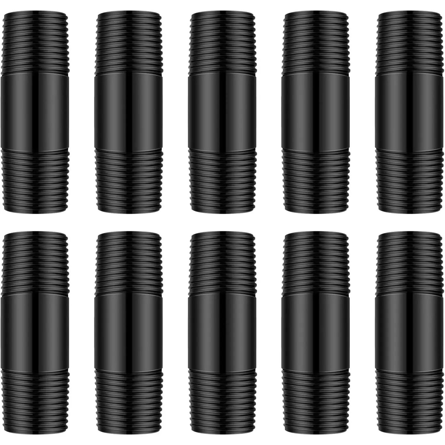 5 Pcs 1/2 Inch Sprinkler Head Pipe Riser Extension 2 Inch Mpt PVC Double Male Pipe Thread Sprinkler Riser for Lawn Irrigation System Automatic Irrigation Connector Raised Pipes
