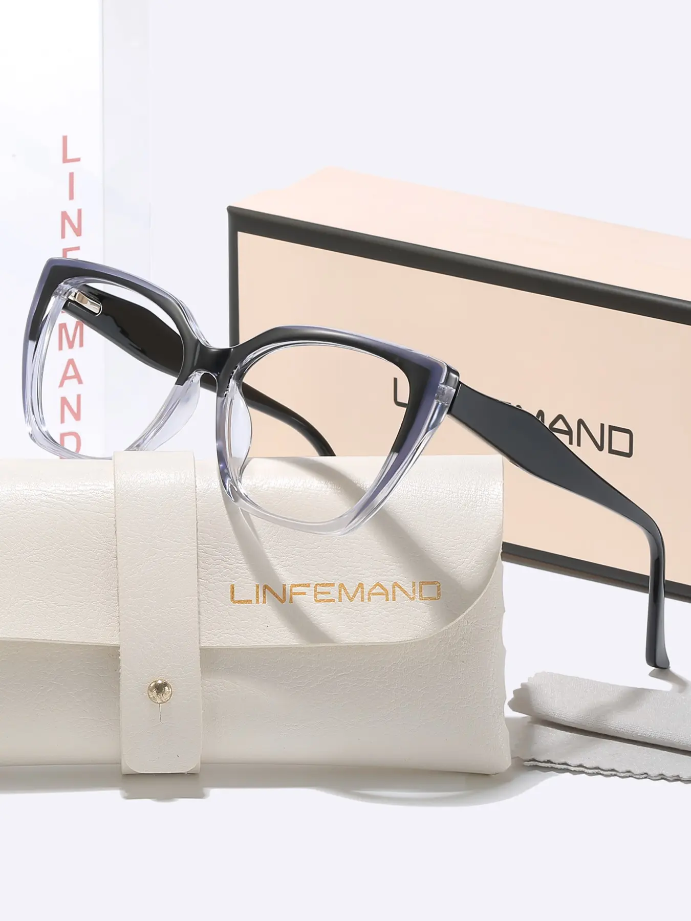 Vintage Cat Eye Blue Light Blocking Glasses, Bluelight Fashion Glasses, Lightweight Frame, Fashionable Women's Eyewear, Includes Elegant Gift Box