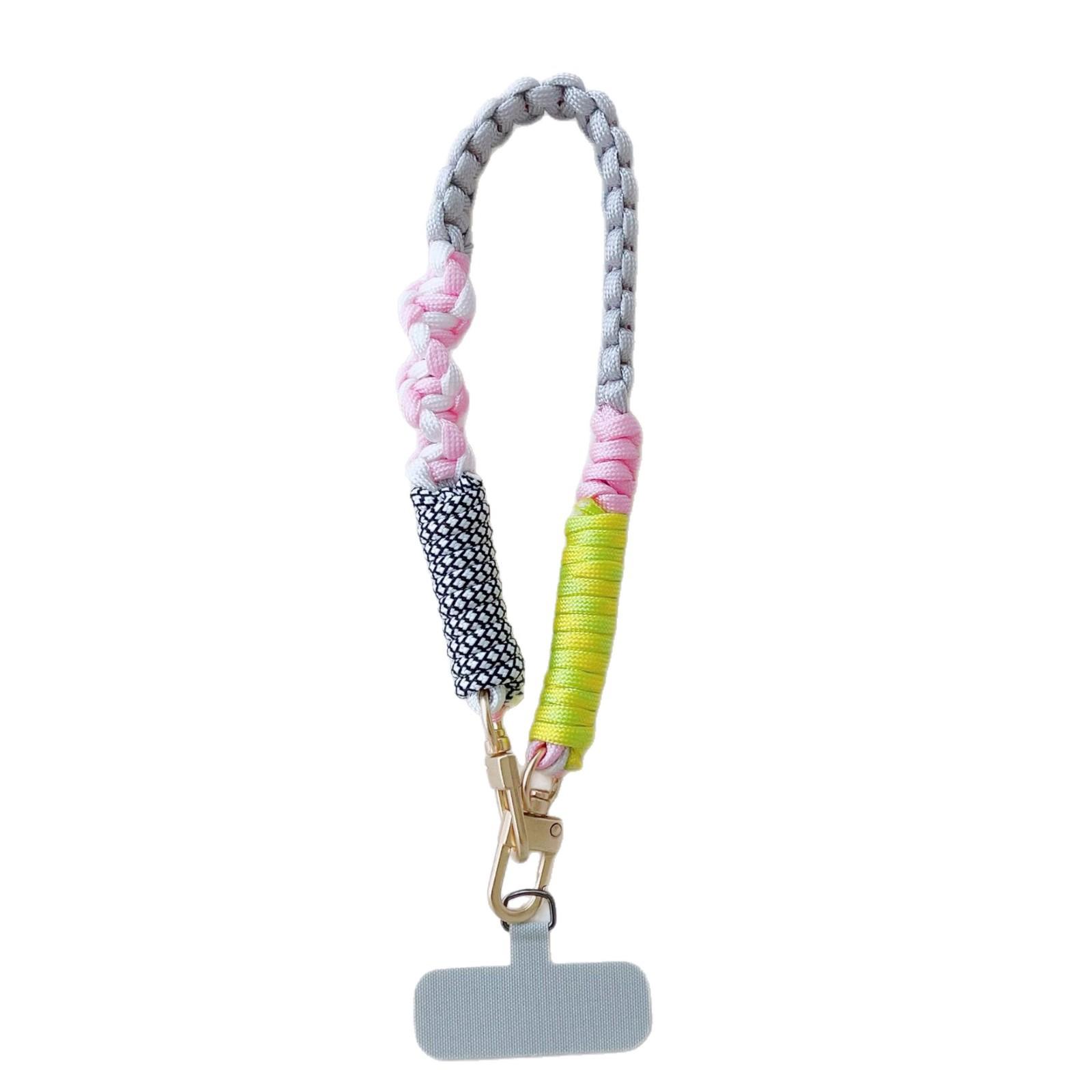1/2pc 2026New Upgrade Pure Hand Thick Braided Rope Short Mobile Phone Lanyard Fashion Creative Wrist Strap Strong New Outdoor Chain