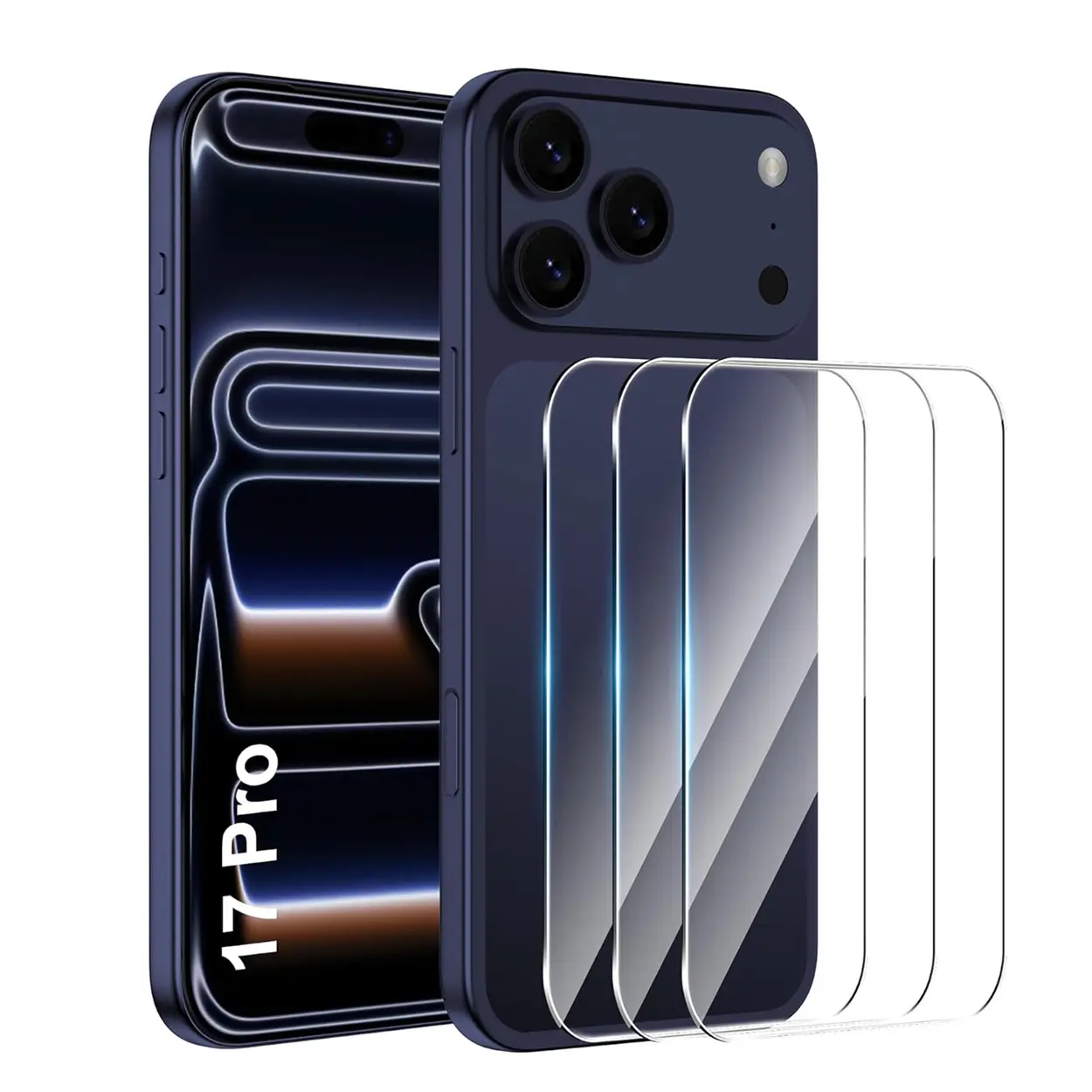 10 Pcs Phone Back Protector, Smartphone Protector Compatible with iPhone 17 Pro Max and iPhone 17 Pro, Ultra Thin Rear Protective Film Set with HD Transparent and Matte Options, Anti Scratch, Smooth Touch Mobile Phone Accessories for Work Travel