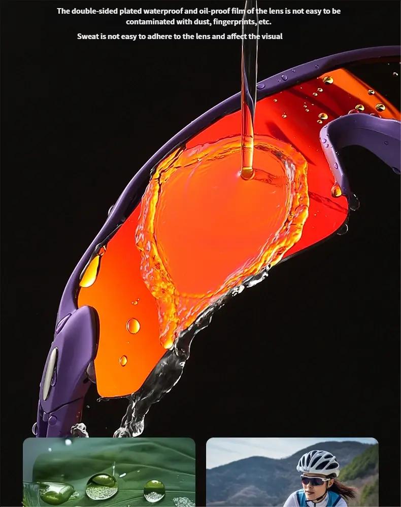 7-Pack Professional Sports Sunglasses – HD Clear Vision Windproof, UV400 Anti-Glare Protection, Unisex Outdoor Goggles for Cycling, Marathon, Mountaineering & All Outdoor Sports